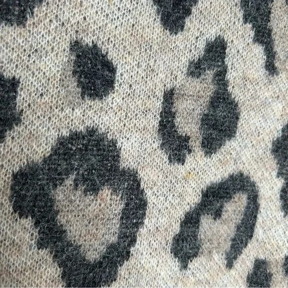 R13 Leopard Crewneck Sweater extra small